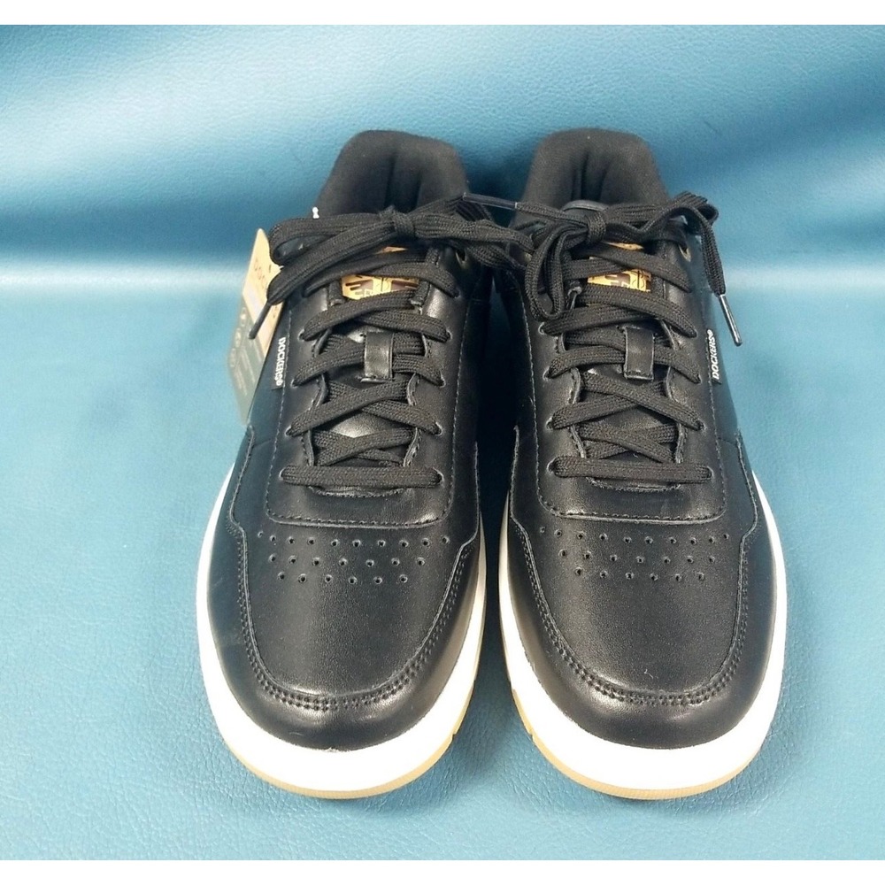 Dockers Jarvis Mens Goren Court Sneakers Black White Gum Sole Low Top Shoes New